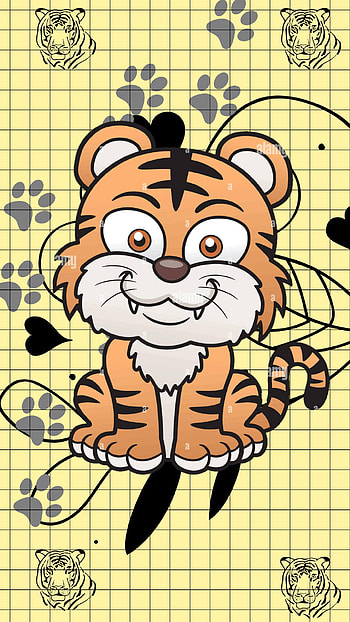 Fondo de tigre, animales, tigres, lindo HD phone wallpaper