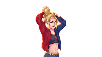 Supergirl Tying Her Hair, supergirl, superheroes, artwork, art, digital-art, white, artstation HD wallpaper