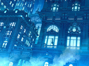 Fantasy Art, night, blue, scenery, orginal, fantasy, art HD wallpaper