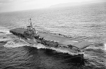 WORLD OF WARSHIPS HMS Victorious Illustrious Class Fleet Aircraft Carrier WW2, 111000 shp, 3 geared steam turbines, 23000 tons std, 6 Parsons boilers, length 740 ft HD wallpaper