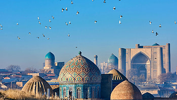 Uzbekistan, Ancient cities, Silk Road, Bustling bazaars HD wallpaper