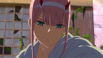 Darling in the franxxx, devil smile, zero two HD wallpaper