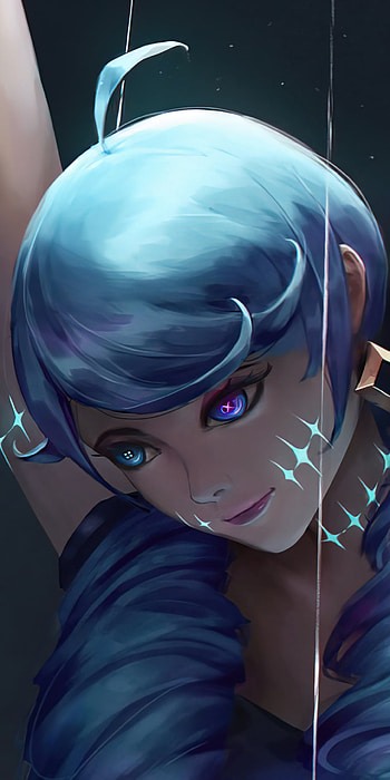 Gwen, iris, legends, league, of, lol HD phone wallpaper