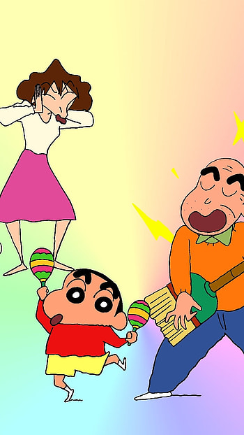 Shinchan And Doraemon, Dancing, Shinchan HD phone wallpaper