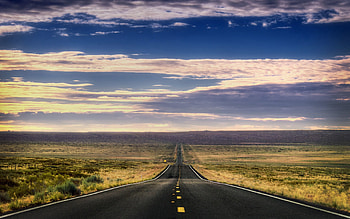 Nature, Road, Markup, Asphalt, Lines, Descent, Climb, Lift HD wallpaper