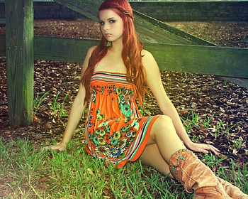 Lovely Girl, model, sitting, woman, beauty HD wallpaper