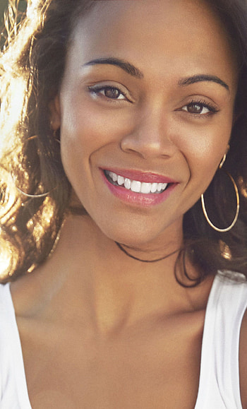 Zoe Saldana, Women's Health, Smile, 2018 HD phone wallpaper