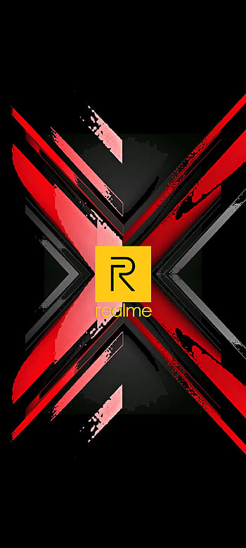 Realme X, xiaomi, pantalla, rojo, logo, cruz, fondos, , sansung HD phone wallpaper