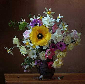 ✽ ✽, Flowers, Spring, Bouquet, Close up HD wallpaper