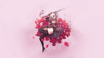 YoRHa No.2 Type B, lying down, Nier: Automata, video game HD wallpaper
