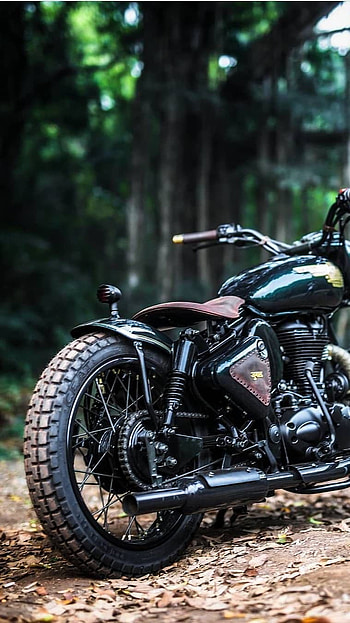 Bullet Bike, Ninja Bike, Black Bike, Royal Enfield HD phone wallpaper