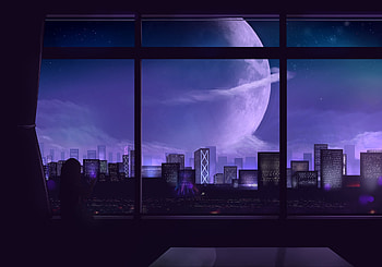 Super Moon, anime, artist, artwork, digital-art, pixiv HD wallpaper