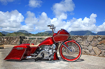 2013-Harley-Davidson-Road-Glide, Custom, , Bike, Red HD wallpaper