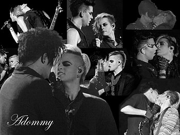 Adommy Love, sexy, white, black, lambert, joe, cute, tommy, ratliff, adam, lamliff, ratbert, and, kisses, kiss, lol HD wallpaper