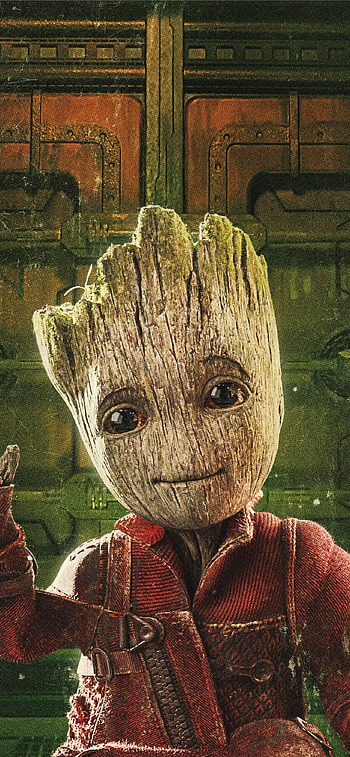 Baby Groot, Minimal Art, Cave HD phone wallpaper