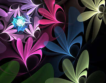 ღ.Colorful Petals.ღ, colorful, style, fractal art, cute, colors, digital art, , spring, spiral, designs, petals, bright, blossom, sweet, florals, beautiful, seasons, bloom, summer, pretty, cool, flowers, lovely HD wallpaper