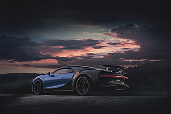 Blue Bugatti Chiron Sport 2020 , bugatti-chiron, bugatti, 2020-cars, cars, behance HD wallpaper