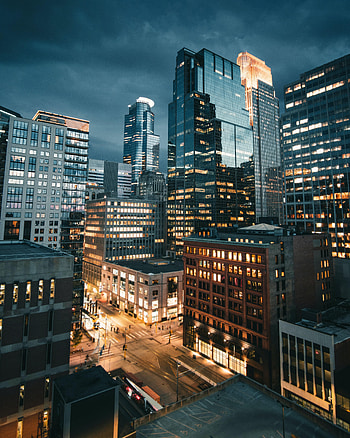 Cities, Building, Road, Night City HD phone wallpaper