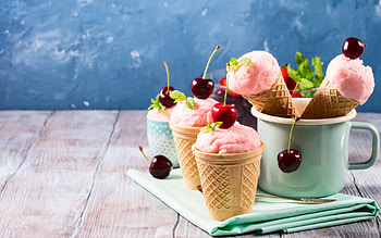 Creamy delight, Mouthwatering background, Luscious dessert, Tempting HD wallpaper