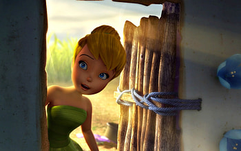 Tinker Bell and the Great Fairy Rescue ( 2010), blonde, disney, girl, fairy, the great fairy rescue, fantasy, door, tinker bell, light, movie HD wallpaper