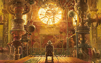 the clock maker's bastion, clockwork, time, beyond, steampunk HD wallpaper