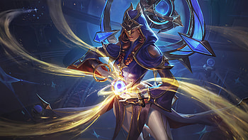 Stargazer Karma Skin Splash Art LoL, Video Game, League Of Legends: Wild Rift, Karma (League Of Legends) HD wallpaper