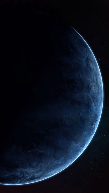 Dark Blue Earth, celestial_event, moon HD phone wallpaper