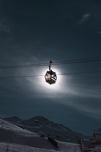 Nature, Mountains, France, Funicular, Resort, Booth, Cable Car, Cubicle, Cableway HD phone wallpaper