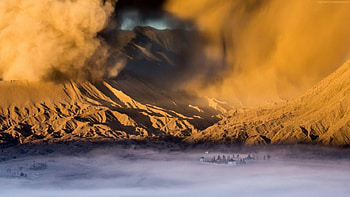 Sandstorm, desert, nature, valley, countryside HD wallpaper
