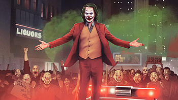 Joker Car Dance, joker, supervillain, superheroes, artist, artwork, digital-art HD wallpaper