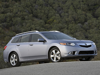 Auto, Trees, Acura, Cars, Asphalt, Side View, Style, Akura, 2010, Metallic Gray, Grey Metallic, Tsx HD wallpaper