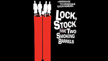 lock stock and two smoking barrels, gun, black, red HD wallpaper