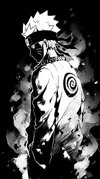 Epic Black & White Naruto Uzumaki , Naruto Uzumaki, Black & White, Anime, Naruto, Phonk, Black And White Anime HD phone wallpaper