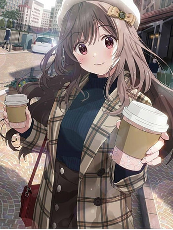 Anime girl, art, graph HD phone wallpaper