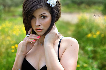pretty face, babe, model, pretty, female HD wallpaper