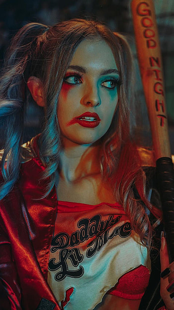Harley Quinn, cosplay HD phone wallpaper