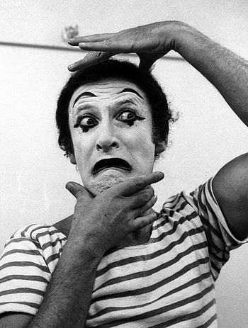 Marcel Marceau, Mime artist, Clown makeup HD phone wallpaper
