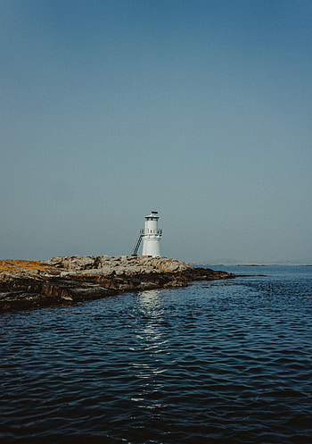 Nature, Sea, Rocks, Shore, Bank, Lighthouse HD phone wallpaper
