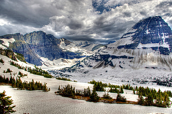 Nature, Mountains, Snow, Vertex, Canada, Park, Tops, r HD wallpaper