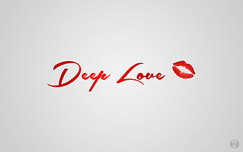 Deep Love, typography, love HD wallpaper