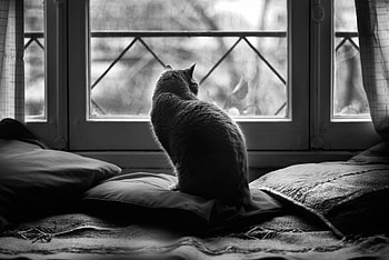 Animals, Dark, Sit, Cat, Pillows, Cushions HD wallpaper