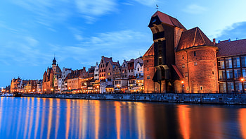 Gdansk Crane, Poland HD wallpaper