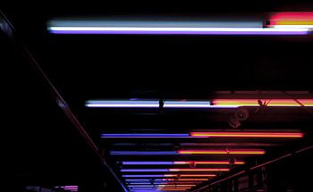 Night, Dark, Neon, Illumination, Lighting, Ceiling HD wallpaper