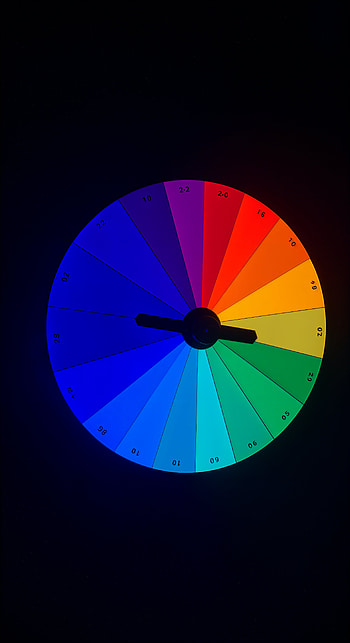 Vibrant Color Wheel: A Dynamic , rainbow, graphic design HD phone wallpaper