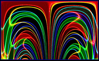 Colorful, plant, d and, abstract, color, cg, 3, lines HD wallpaper
