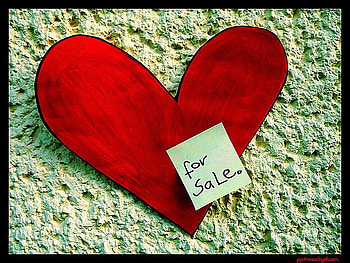 Heart,for sale, heart, abstract, , red HD wallpaper