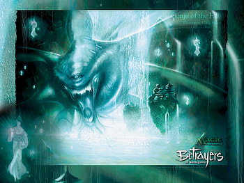 Genju of the Falls, cards, magic the gathering, city, card game HD wallpaper