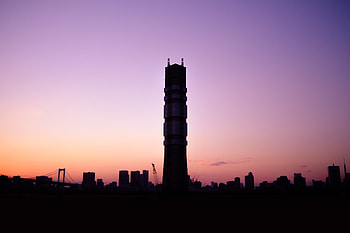 Nature, Sunset, Sky, Tower HD wallpaper