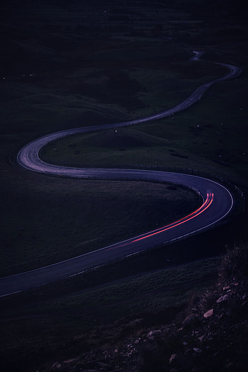 Nature, Road, Turn, Glow, Winding, Sinuous HD phone wallpaper