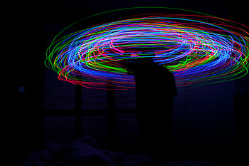 Dark, Shine, Light, Multicolored, Motley, Movement, Traffic, Lines, Long Exposure, Darkness HD wallpaper
